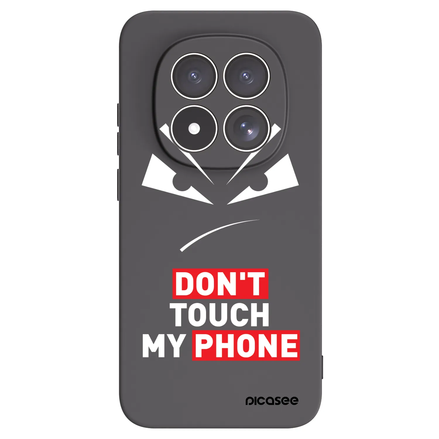 Picasee Μαύρη θήκη σιλικόνης για Xiaomi Redmi Note 15 Pro 4G - Evil Eye - Transparent