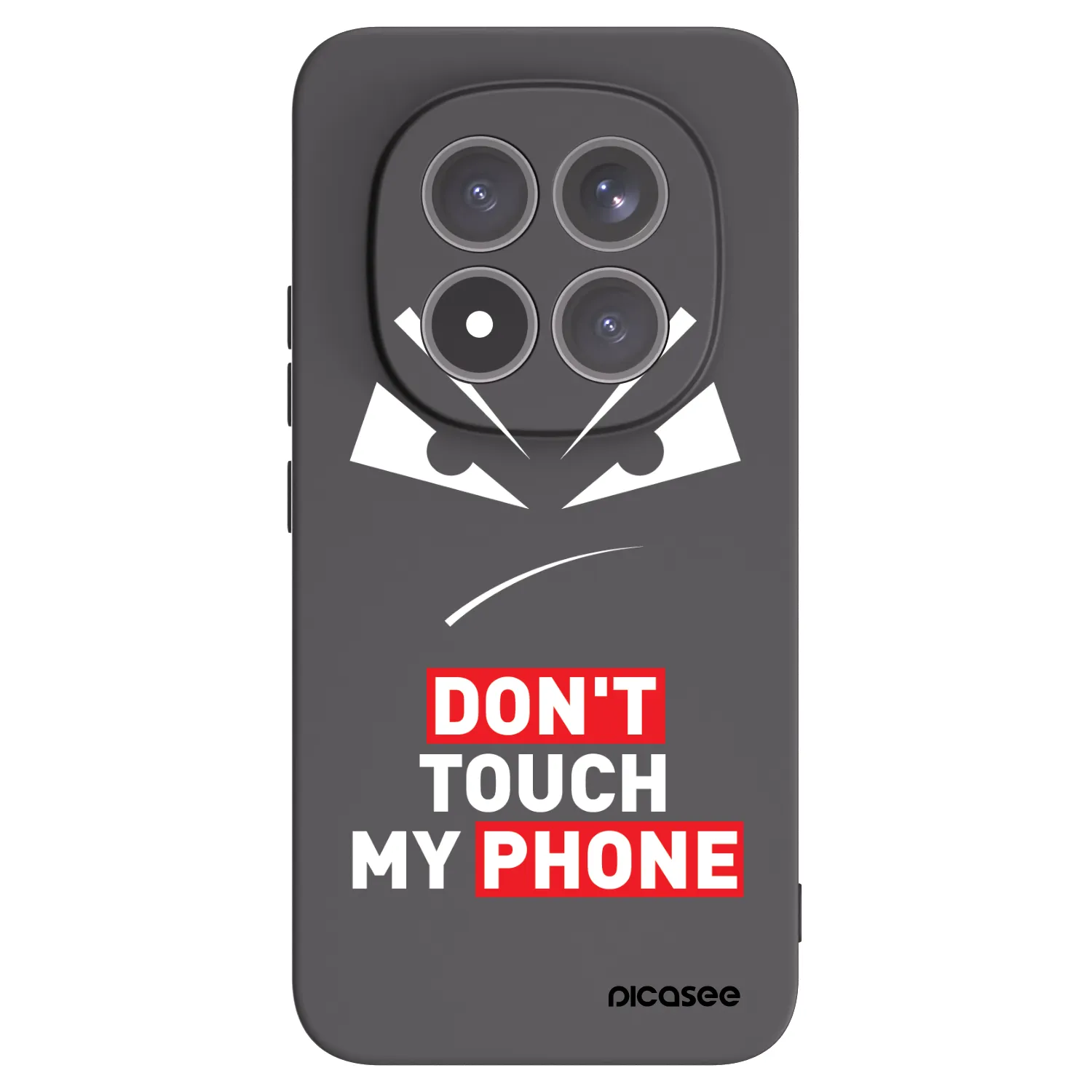 Picasee Μαύρη θήκη σιλικόνης για Xiaomi Redmi Note 15 Pro+ - Evil Eye - Transparent