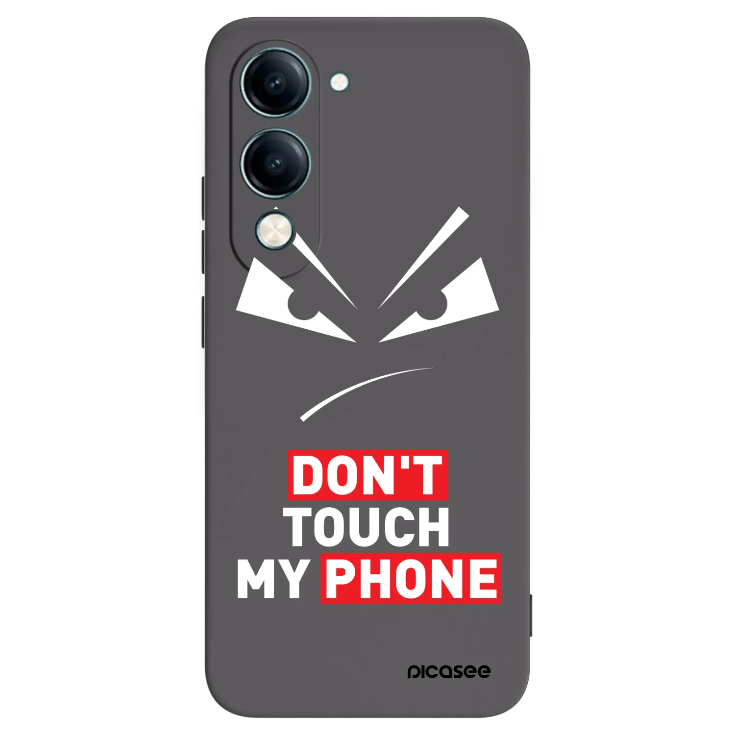 Picasee Μαύρη θήκη σιλικόνης για Vivo Y29s 5G - Evil Eye - Transparent