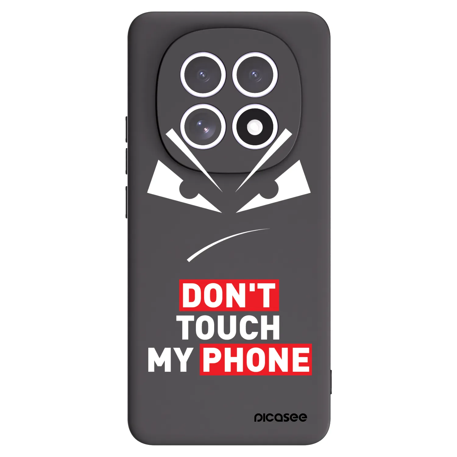 Picasee Μαύρη θήκη σιλικόνης για Xiaomi Redmi Note 15 - Evil Eye - Transparent