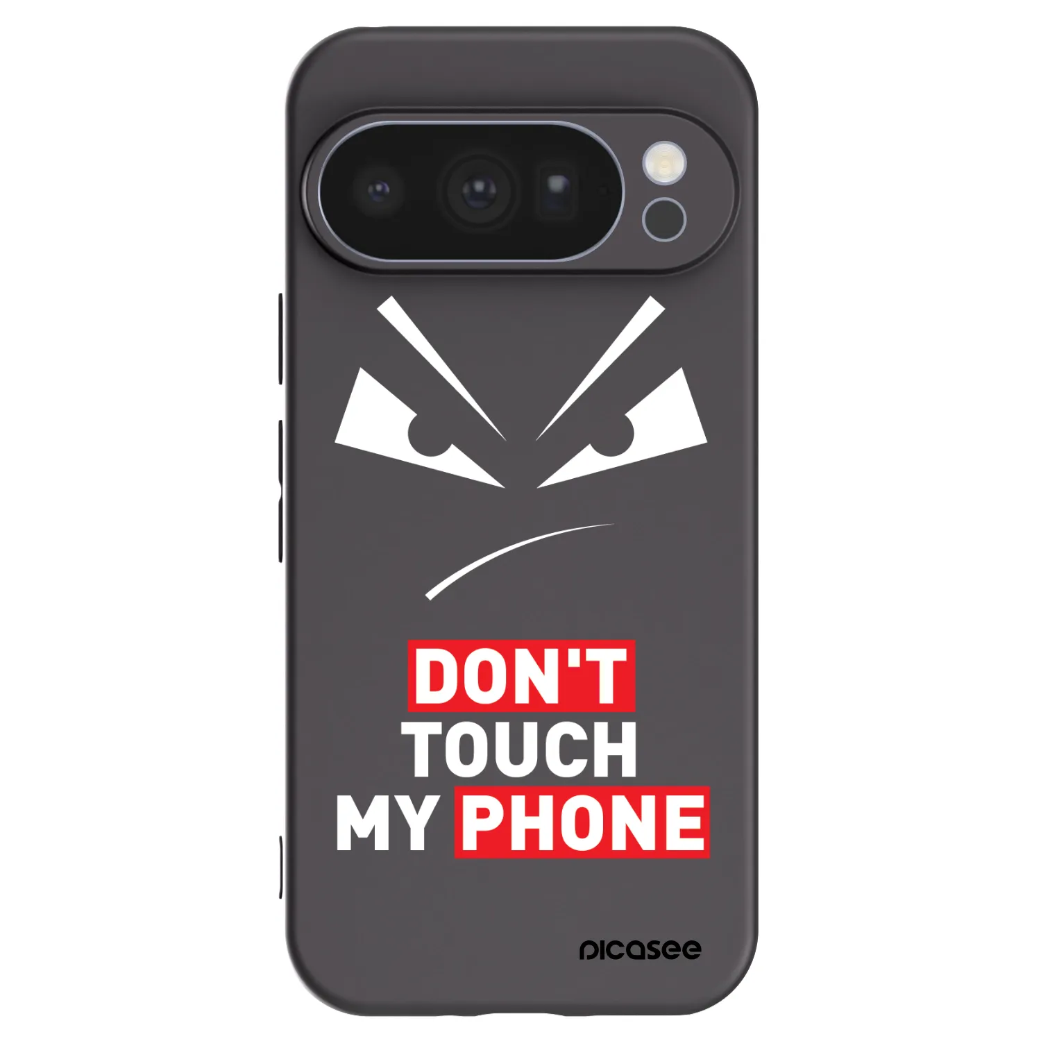 Picasee Μαύρη θήκη σιλικόνης για Google Pixel 10 Pro - Evil Eye - Transparent