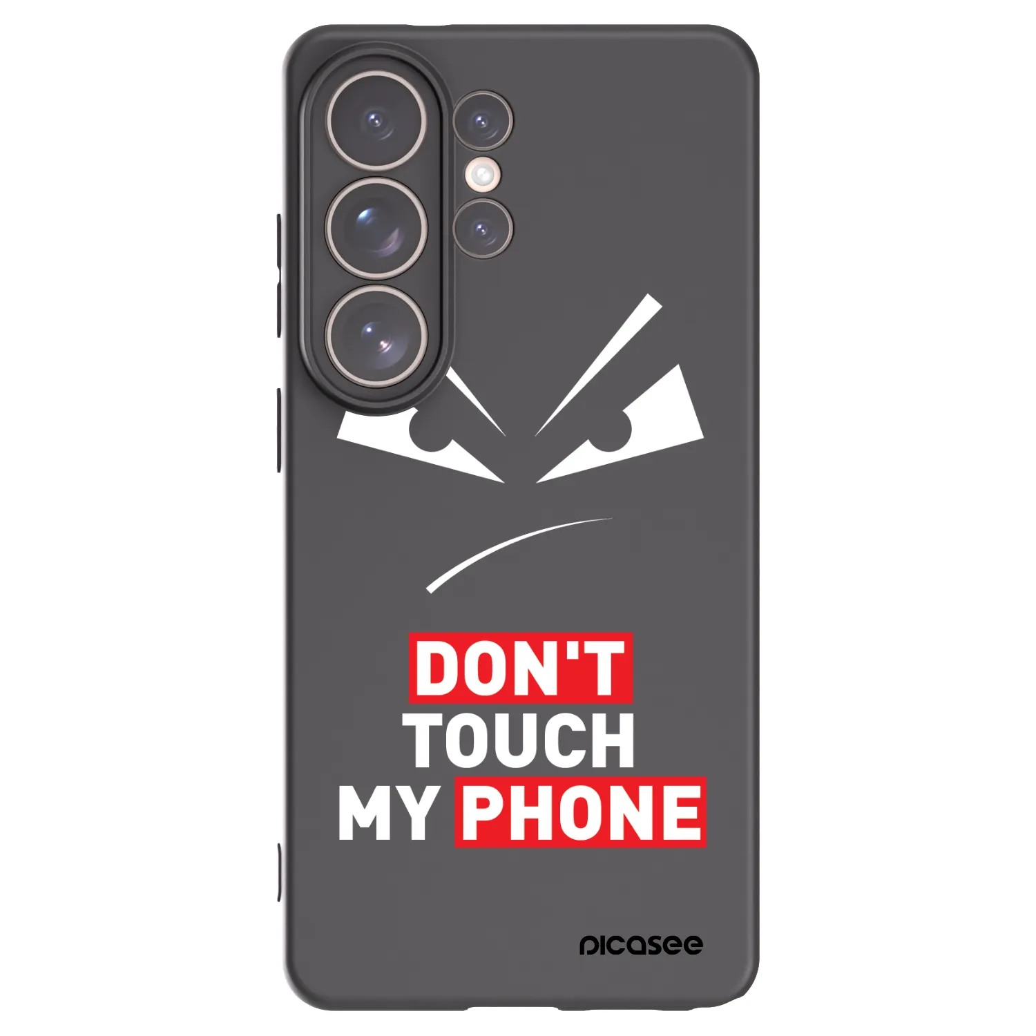 Picasee Μαύρη θήκη σιλικόνης για Samsung Galaxy S26 Ultra - Evil Eye - Transparent