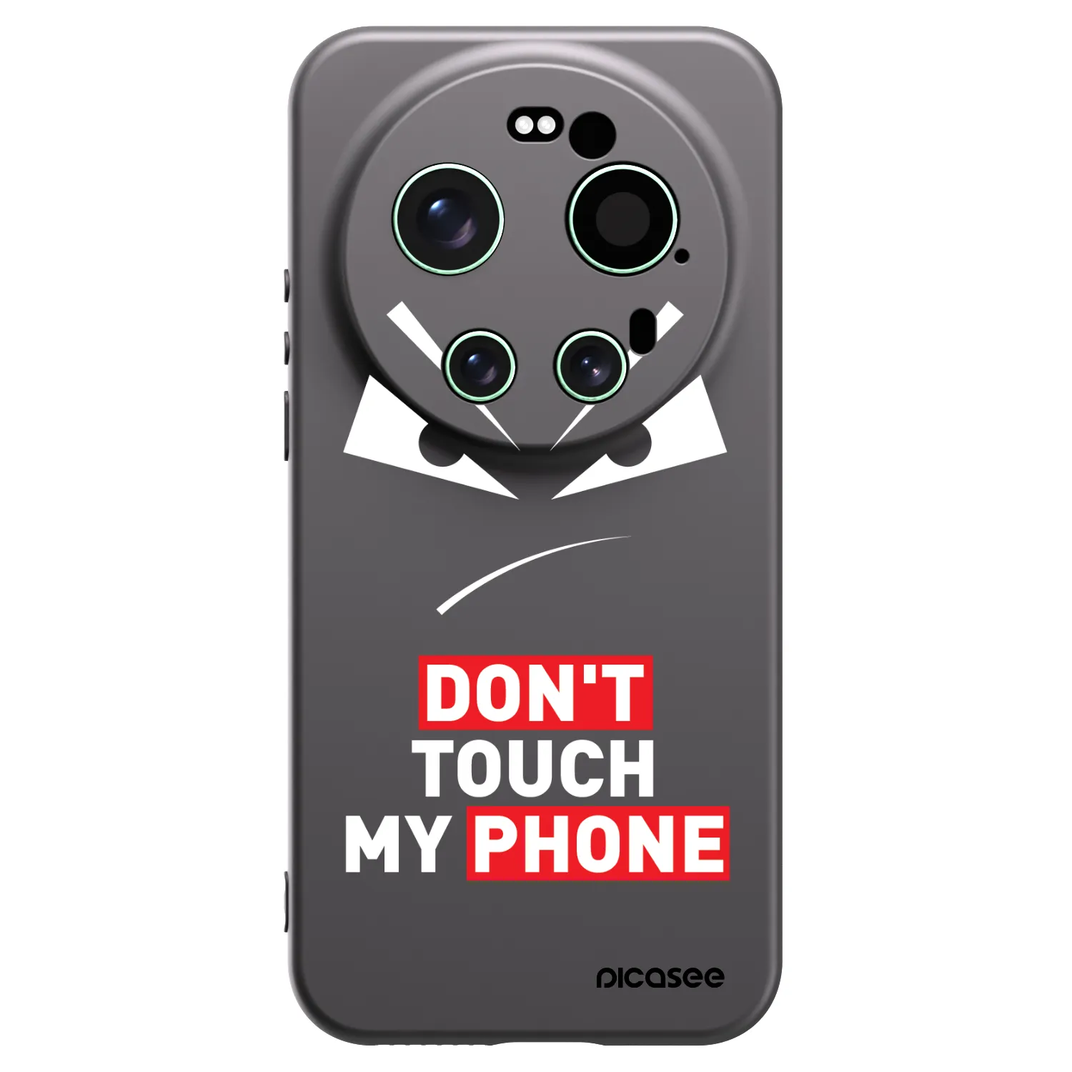 Picasee Μαύρη θήκη σιλικόνης για Xiaomi 17 Ultra - Evil Eye - Transparent