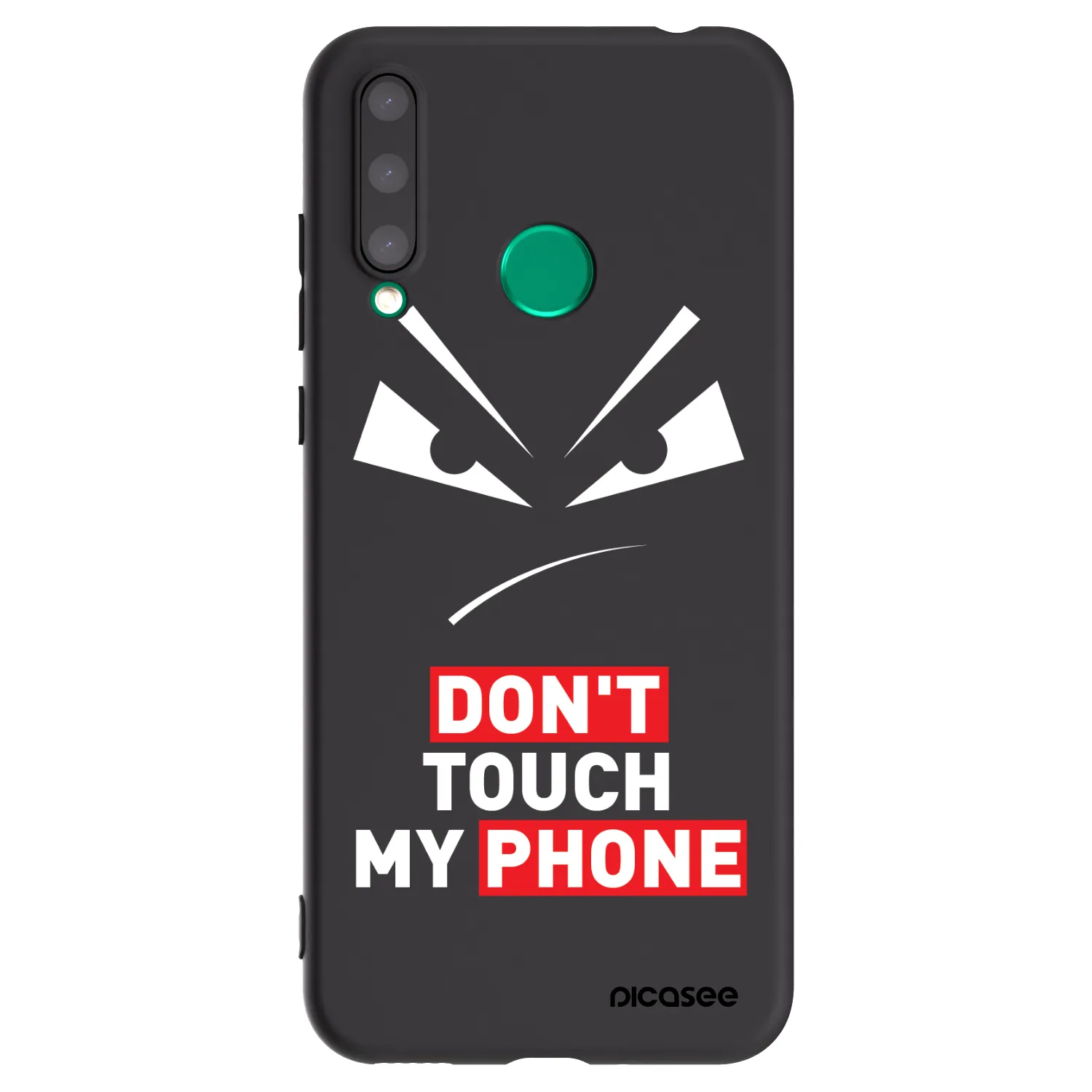 Picasee Μαύρη θήκη σιλικόνης για Honor 20 Lite - Evil Eye - Transparent