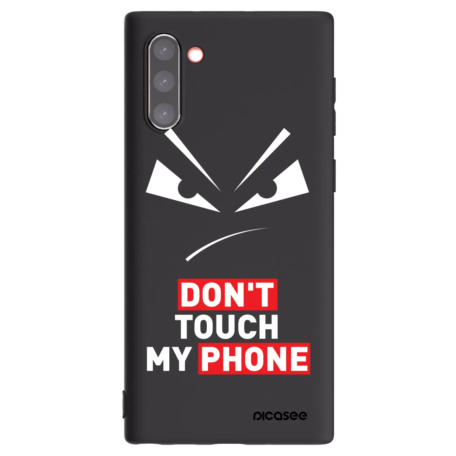 Picasee Μαύρη θήκη σιλικόνης για Samsung Galaxy Note 10 N970F - Evil Eye - Transparent