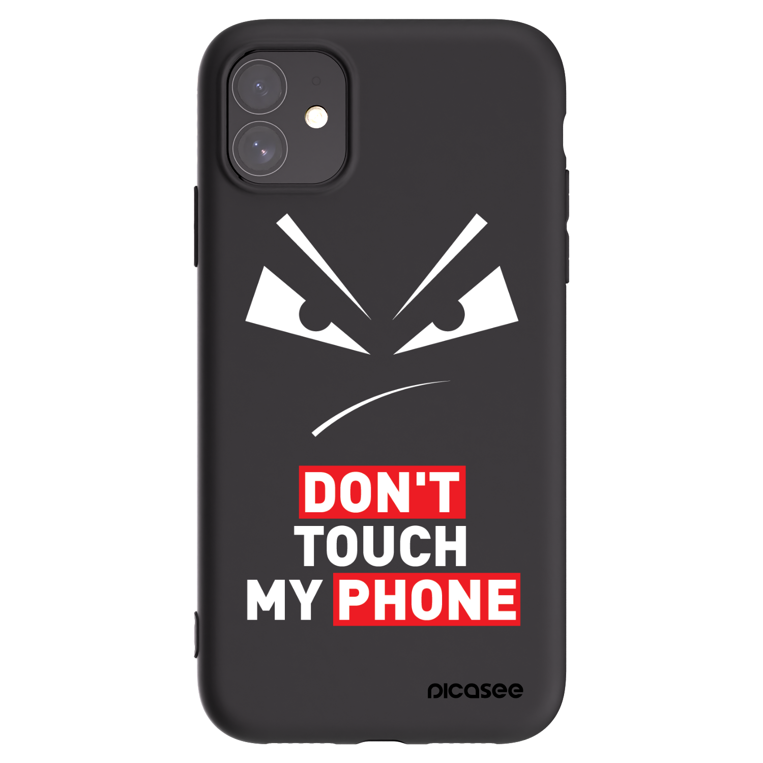 Picasee Μαύρη θήκη σιλικόνης για Apple iPhone 11 - Evil Eye - Transparent