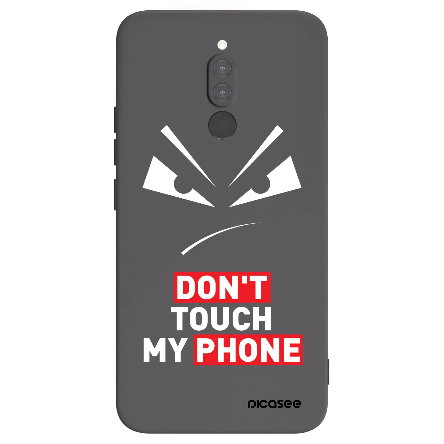 Picasee Μαύρη θήκη σιλικόνης για Xiaomi Redmi 8 - Evil Eye - Transparent