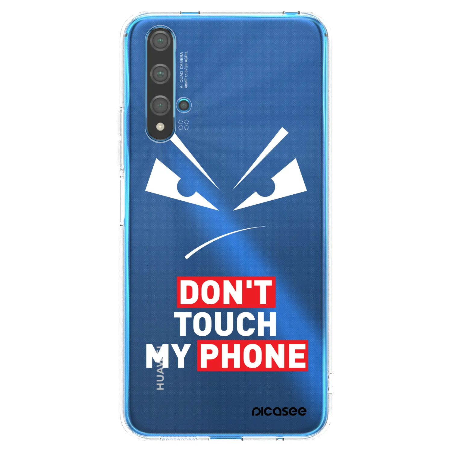 Picasee διαφανής θήκη σιλικόνης Huawei Nova 5T - Evil Eye - Transparent