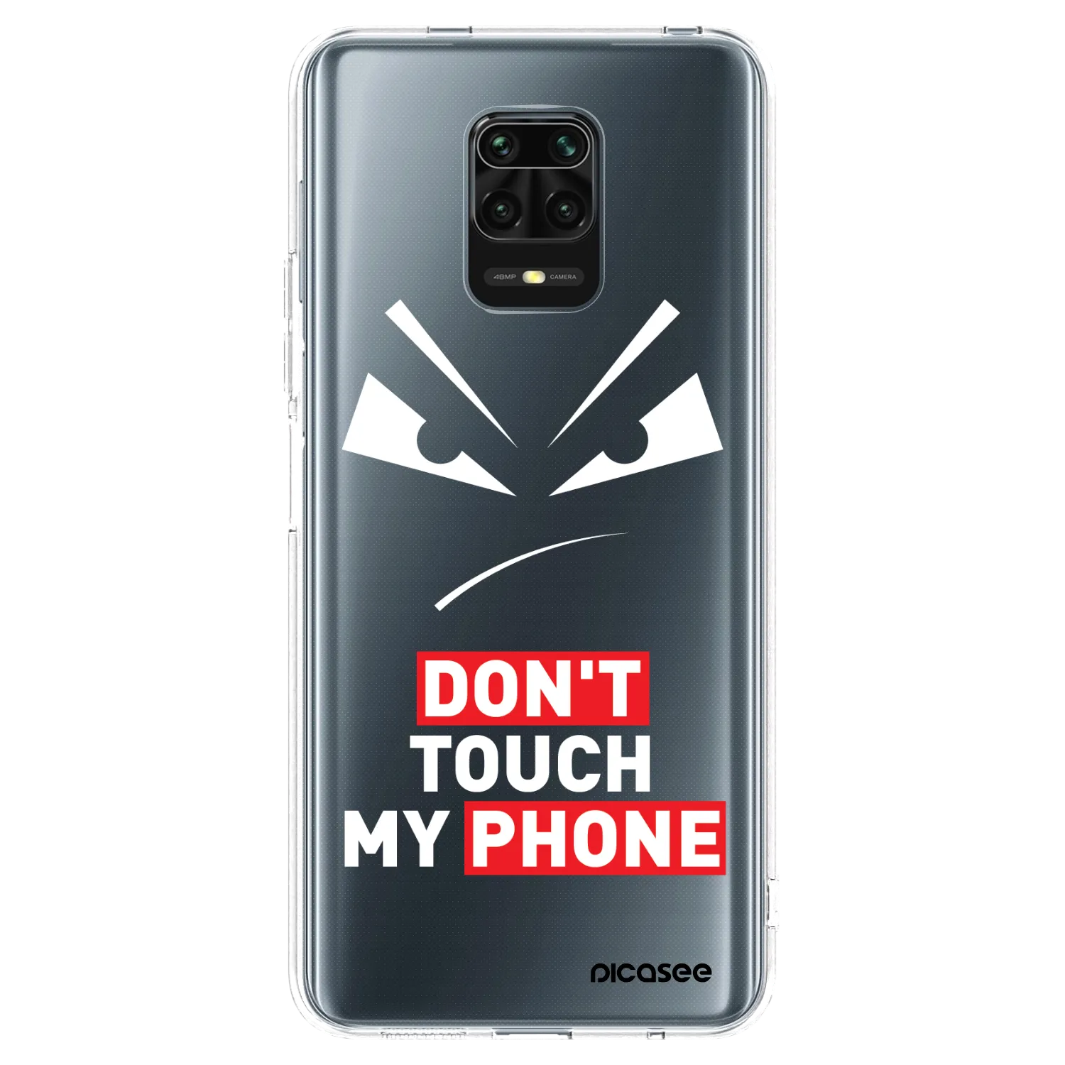 Picasee διαφανής θήκη σιλικόνης Xiaomi Redmi Note 9 Pro - Evil Eye - Transparent