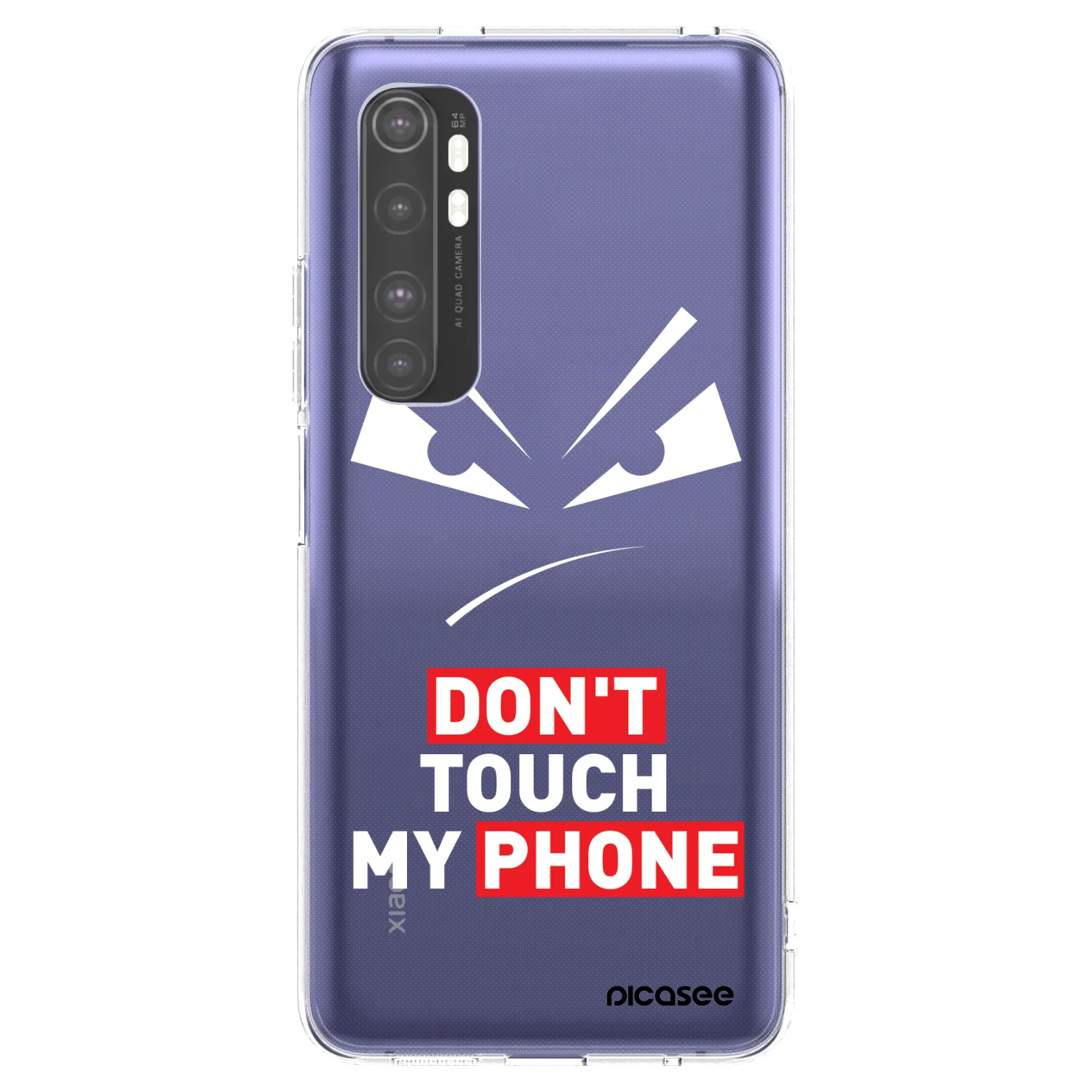 Picasee διαφανής θήκη σιλικόνης Xiaomi Mi Note 10 Lite - Evil Eye - Transparent