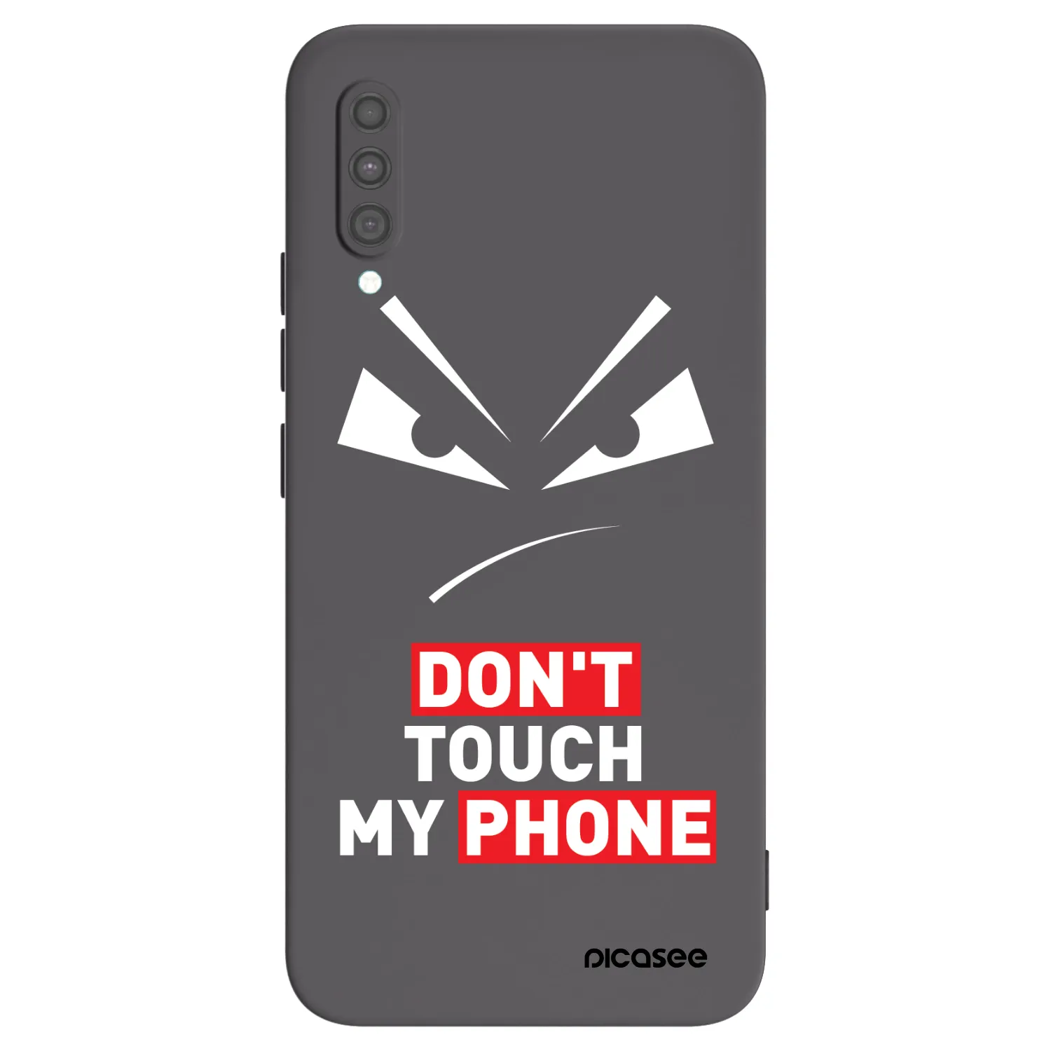 Picasee Μαύρη θήκη σιλικόνης για Samsung Galaxy A30s A307F - Evil Eye - Transparent
