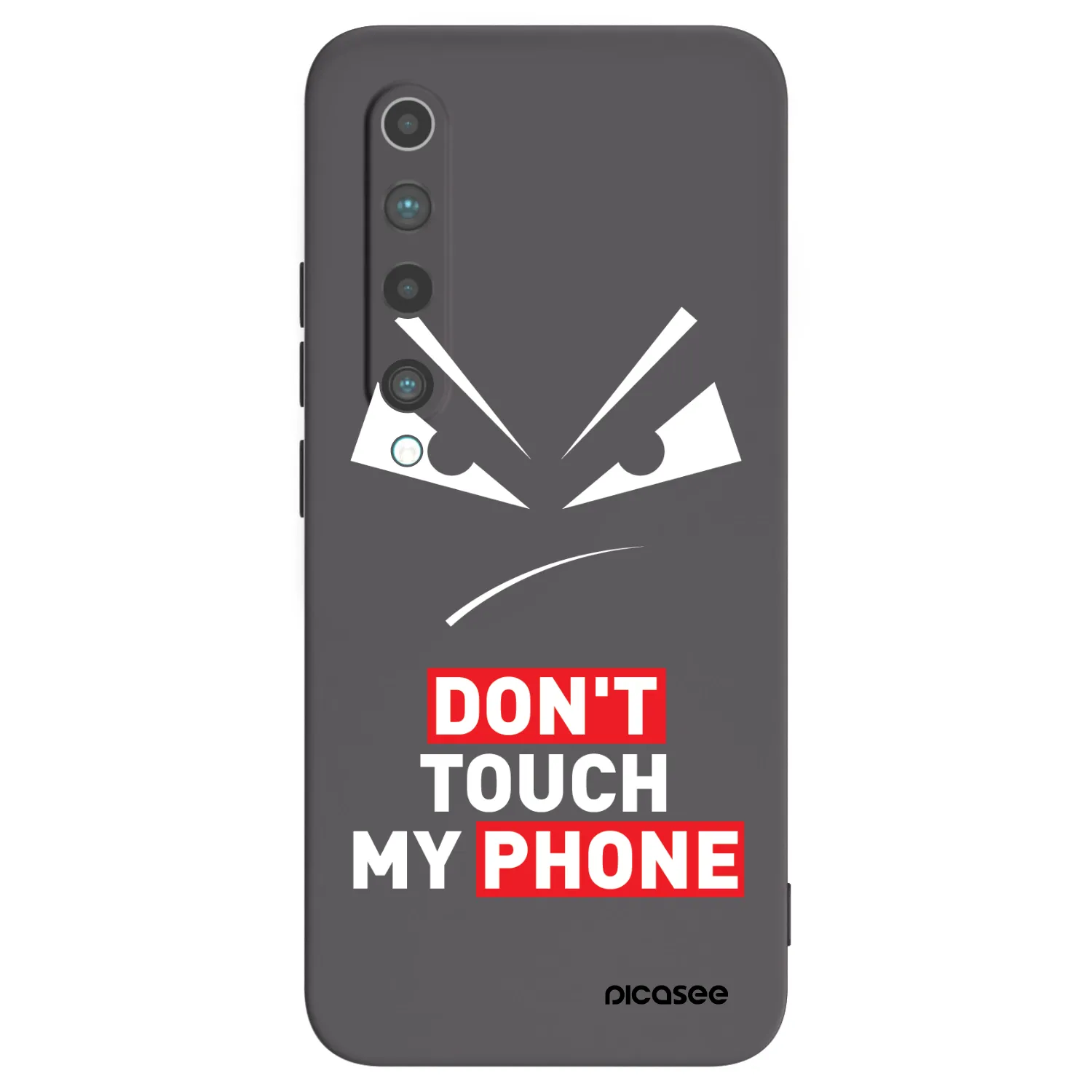 Picasee Μαύρη θήκη σιλικόνης για Xiaomi Mi 10 - Evil Eye - Transparent