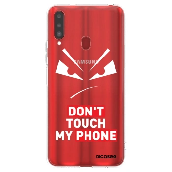 Picasee διαφανής θήκη σιλικόνης Samsung Galaxy A20s - Evil Eye - Transparent