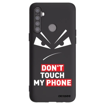 Picasee Μαύρη θήκη σιλικόνης για Realme 5 - Evil Eye - Transparent