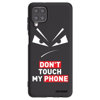 Picasee Μαύρη θήκη σιλικόνης για Samsung Galaxy A12 A125F - Evil Eye - Transparent