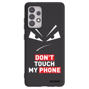 Picasee Μαύρη θήκη σιλικόνης για Samsung Galaxy A52 5G A525F - Evil Eye - Transparent