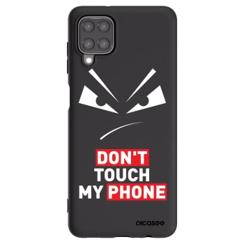 Picasee Μαύρη θήκη σιλικόνης για Samsung Galaxy M12 M127F - Evil Eye - Transparent