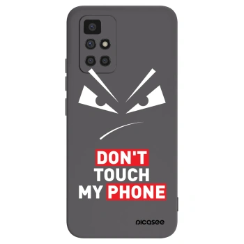 Picasee Μαύρη θήκη σιλικόνης για Xiaomi Redmi 10 - Evil Eye - Transparent