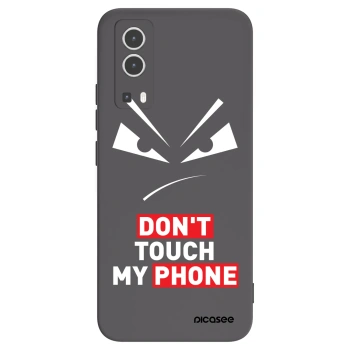 Picasee Μαύρη θήκη σιλικόνης για Vivo Y72 5G - Evil Eye - Transparent