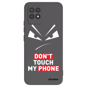 Picasee Μαύρη θήκη σιλικόνης για Realme 8i - Evil Eye - Transparent