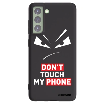 Picasee Μαύρη θήκη σιλικόνης για Samsung Galaxy S21 FE 5G - Evil Eye - Transparent