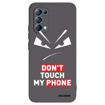 Picasee Μαύρη θήκη σιλικόνης για OPPO Reno 5 5G - Evil Eye - Transparent