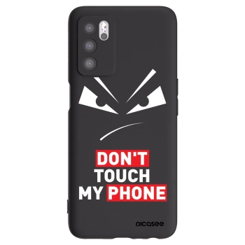 Picasee Μαύρη θήκη σιλικόνης για OPPO A16 - Evil Eye - Transparent