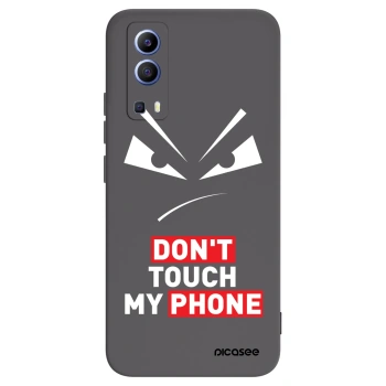 Picasee Μαύρη θήκη σιλικόνης για Vivo Y52 5G - Evil Eye - Transparent