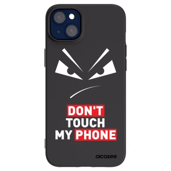 Picasee Μαύρη θήκη σιλικόνης για Apple iPhone 14 Plus - Evil Eye - Transparent