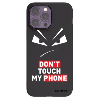 Picasee Μαύρη θήκη σιλικόνης για Apple iPhone 14 Pro Max - Evil Eye - Transparent