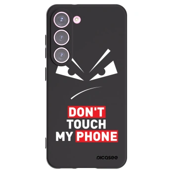 Picasee Μαύρη θήκη σιλικόνης για Samsung Galaxy S23 5G - Evil Eye - Transparent