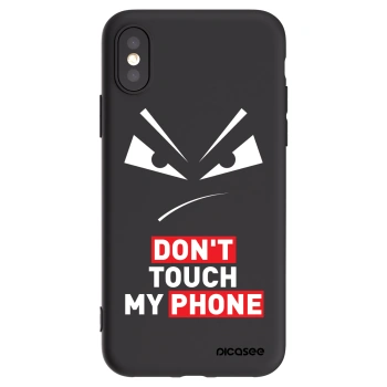 Picasee Μαύρη θήκη σιλικόνης για Apple iPhone X/XS - Evil Eye - Transparent