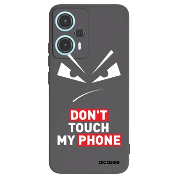 Picasee Μαύρη θήκη σιλικόνης για Xiaomi Poco F5 - Evil Eye - Transparent
