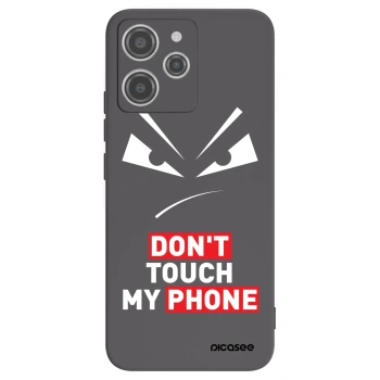 Picasee Μαύρη θήκη σιλικόνης για Xiaomi Redmi 12 4G - Evil Eye - Transparent