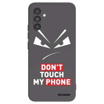 Picasee Μαύρη θήκη σιλικόνης για Samsung Galaxy A04s A047F - Evil Eye - Transparent