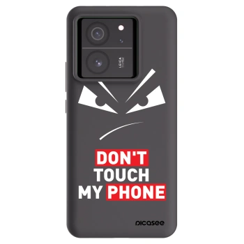 Picasee Μαύρη θήκη σιλικόνης για Xiaomi 13T Pro - Evil Eye - Transparent