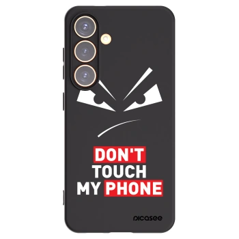 Picasee Μαύρη θήκη σιλικόνης για Samsung Galaxy S24 S921B 5G - Evil Eye - Transparent