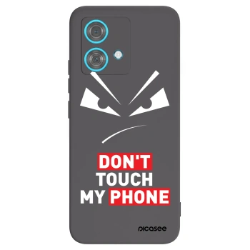 Picasee Μαύρη θήκη σιλικόνης για Motorola Edge 40 Neo - Evil Eye - Transparent