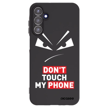 Picasee Μαύρη θήκη σιλικόνης για Samsung Galaxy A15 A155F 4G - Evil Eye - Transparent