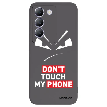 Picasee Μαύρη θήκη σιλικόνης για Vivo V40 SE 5G - Evil Eye - Transparent