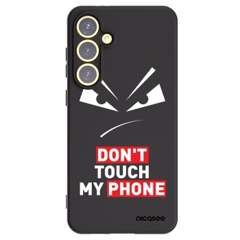 Picasee Μαύρη θήκη σιλικόνης για Samsung Galaxy S24 FE S721B - Evil Eye - Transparent