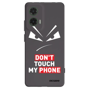 Picasee Μαύρη θήκη σιλικόνης για Motorola Moto G35 5G - Evil Eye - Transparent