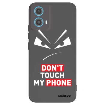 Picasee Μαύρη θήκη σιλικόνης για Motorola Moto G34 5G - Evil Eye - Transparent