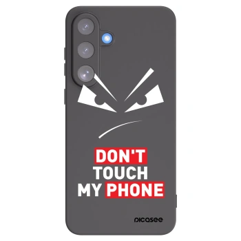 Picasee Μαύρη θήκη σιλικόνης για Samsung Galaxy S25 FE 5G - Evil Eye - Transparent