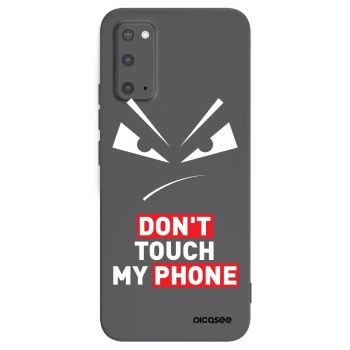 Picasee Μαύρη θήκη σιλικόνης για Samsung Galaxy S20 G980F - Evil Eye - Transparent