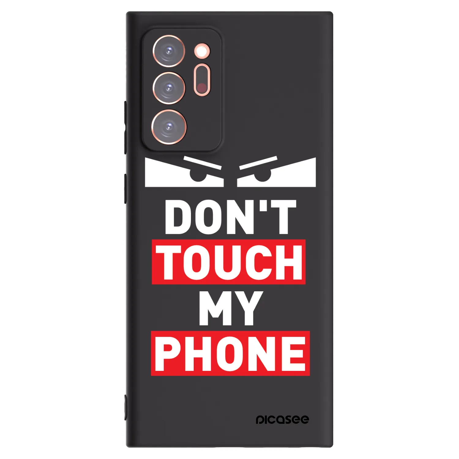 Picasee Μαύρη θήκη σιλικόνης για Samsung Galaxy Note 20 Ultra - Shadow Eye - Transparent