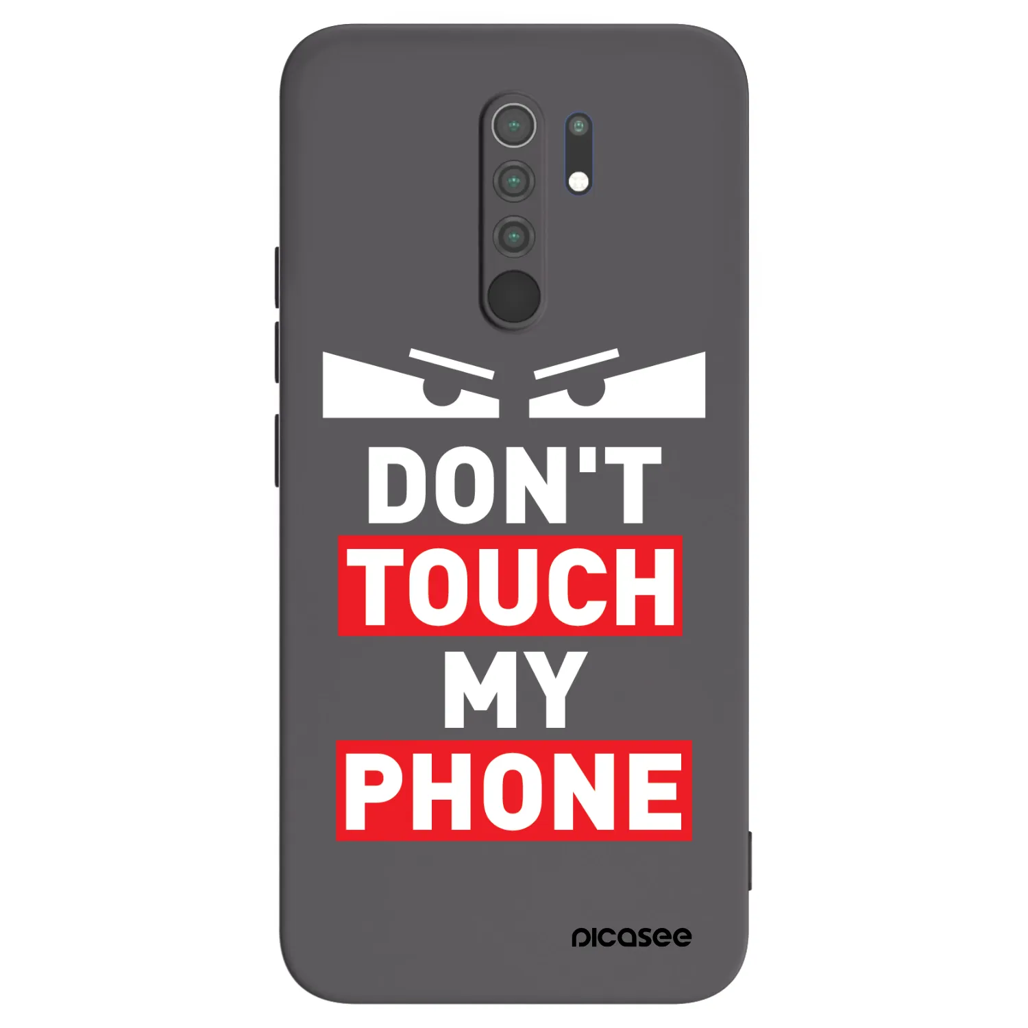 Picasee Μαύρη θήκη σιλικόνης για Xiaomi Redmi 9 - Shadow Eye - Transparent