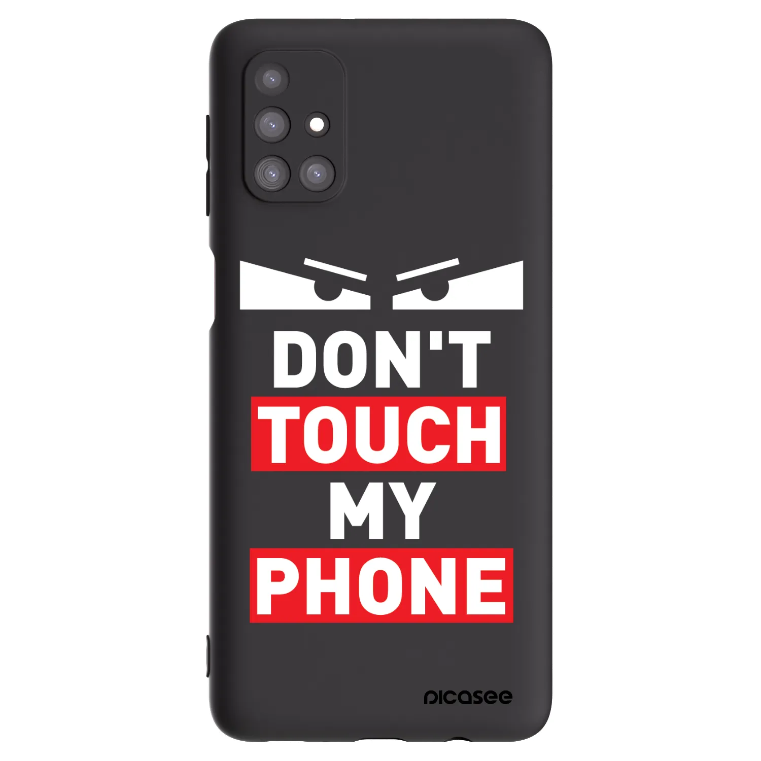 Picasee Μαύρη θήκη σιλικόνης για Samsung Galaxy M31s - Shadow Eye - Transparent
