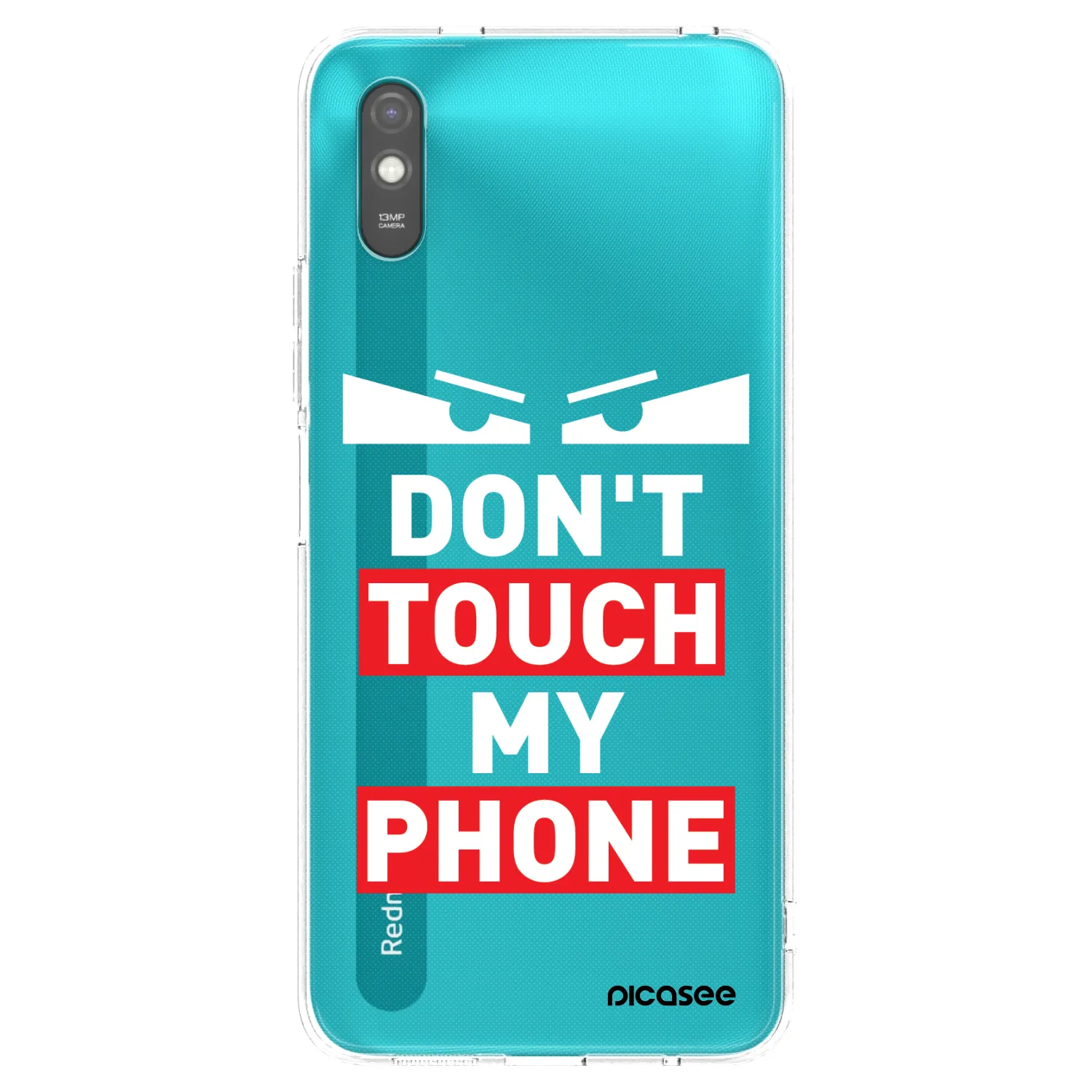 Picasee Μαύρη θήκη σιλικόνης για Xiaomi Redmi 9A - Shadow Eye - Transparent