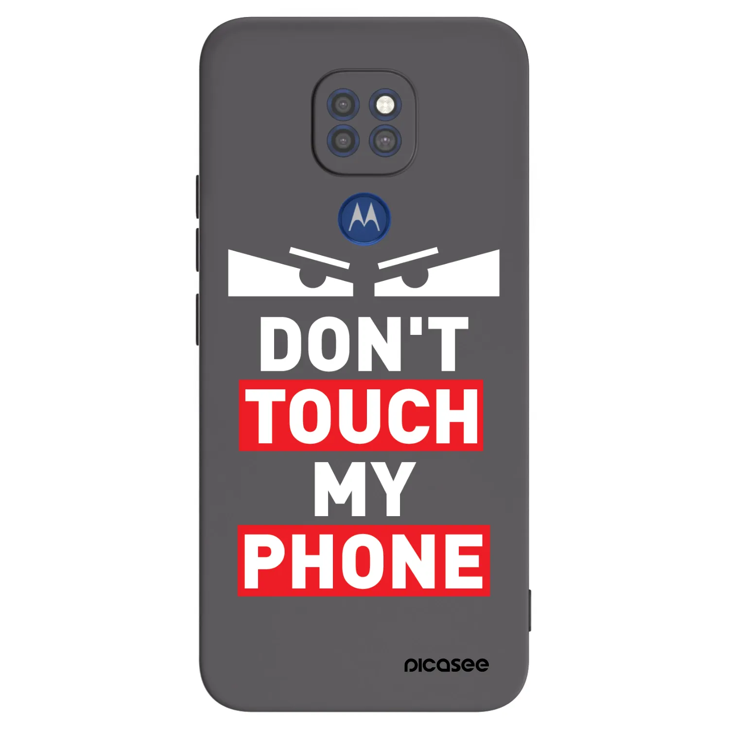 Picasee Μαύρη θήκη σιλικόνης για Motorola Moto G9 Play - Shadow Eye - Transparent